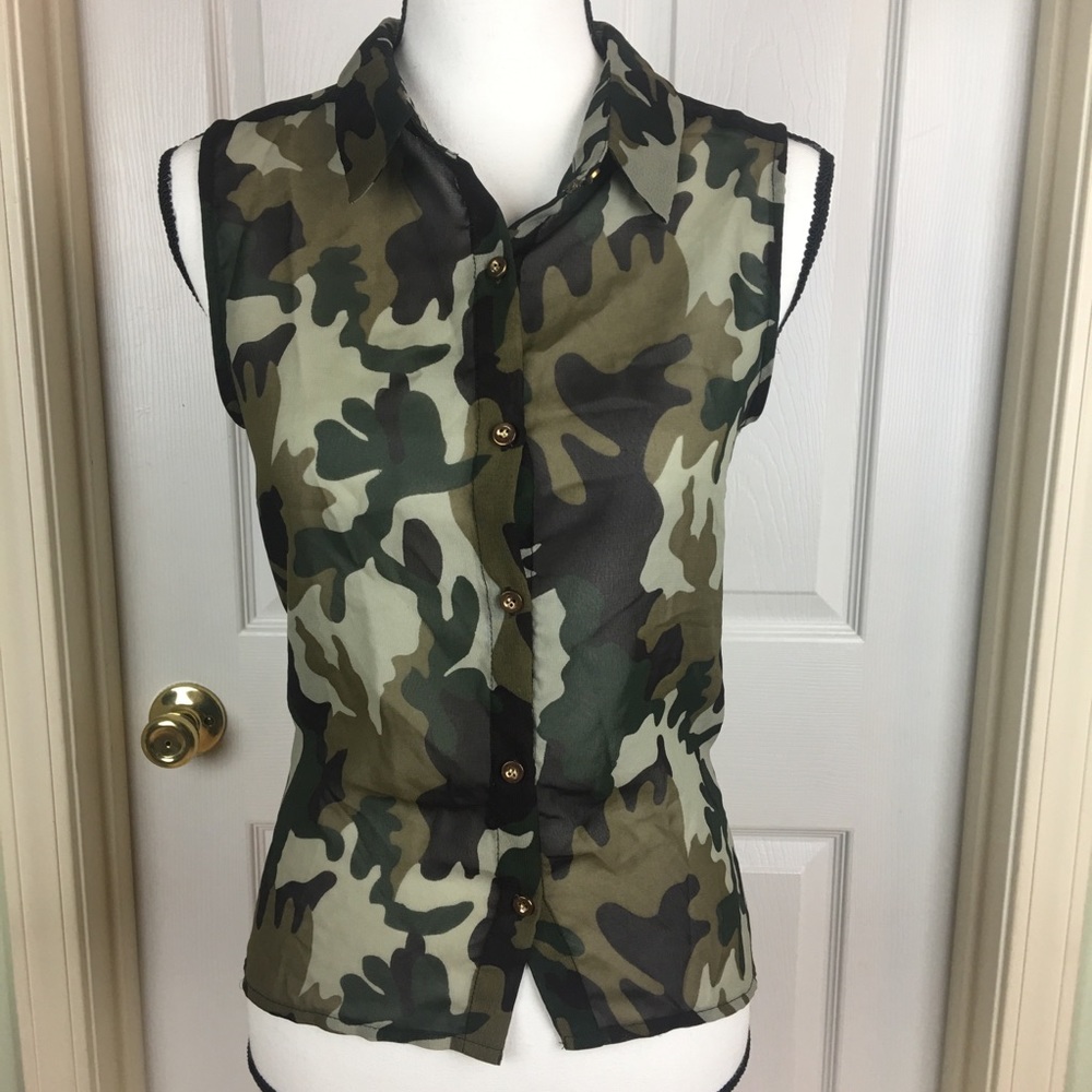 Truth NYC Sheer Camo Vest